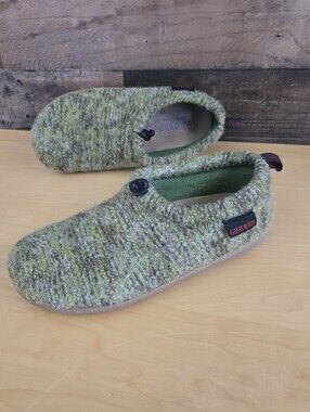GIESSWEIN Women's Green Vent Virgin Wool Loafer Slippers Size EU 40/US 9